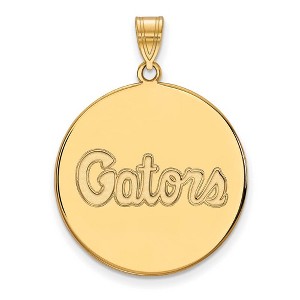 Black Bow Jewelry 10k Yellow Gold Florida Gators NCAA Extra Large Pendant - 1 of 3