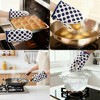 REGALWOVEN Soft Cotton Oven Mitts, Heat Resistant Cooking Gloves, Flexible Gripping for Baking, Kitchen Mitts Set - 2 of 4