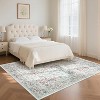 Acekool Boho Floral Area Rug Washable Non-Slip Foldable Soft Low Pile for Living Room Bedroom Kitchen - 3 of 4