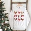 Simply Sage Market Women's Graphic Sweatshirt Coquette Christmas Chicken - 3 of 4