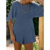 Imily Bela Women's Summer Jumpsuit, Casual Short-Sleeve, Round Neck, One-Piece with Pockets - 2 of 4