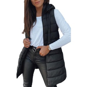 Imily Bela Oversized Hooded Puffer Vest Long Sleeveless Quilted Winter Outerwear for Women - 1 of 4