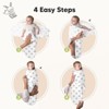 3pk Soothe Baby Swaddle 0-6 Months, Organic Baby Swaddle Sleep Sacks, Newborn, Infant Swaddle Sack - 3 of 4