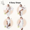 3pk Soothe Baby Swaddle 0-6 Months, Organic Baby Swaddle Sleep Sacks, Newborn, Infant Swaddle Sack - image 3 of 4