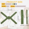 Unique Bargains Foldable Heat Resistant Non-Slip Silicone Trivet Mat for Pots Coasters - 2 of 4
