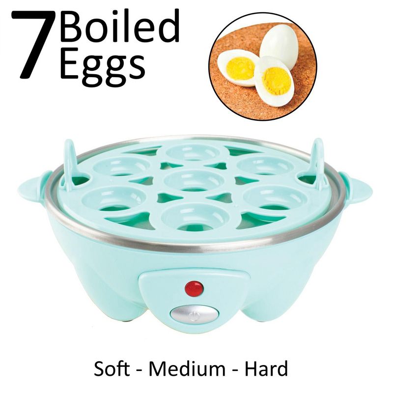 Brentwood Electric 7 Egg Cooker with Auto Shut Off in Blue, 2 of 7