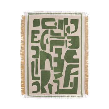 Nadja Organic Contemporary Modern 56"x46" Woven Throw Blanket - Deny Designs