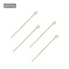 Unique Bargains DIY Craft Necklaces Bracelets Earrings Jewelry Making Iron 21 Gauge Eye Pins 200 Pcs - 3 of 4