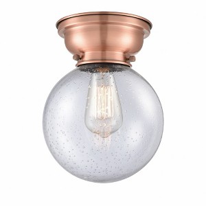 Beacon - 1 Light Flush Mount In Industrial Style-9.15 Inches Tall and 8 Inches Wide - 1 of 1