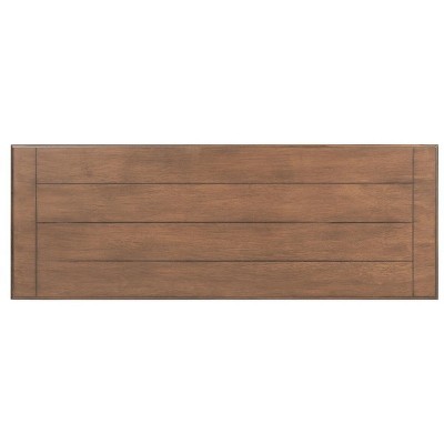 Primrose Warm Brown Wood & Metal Console Table with Storage