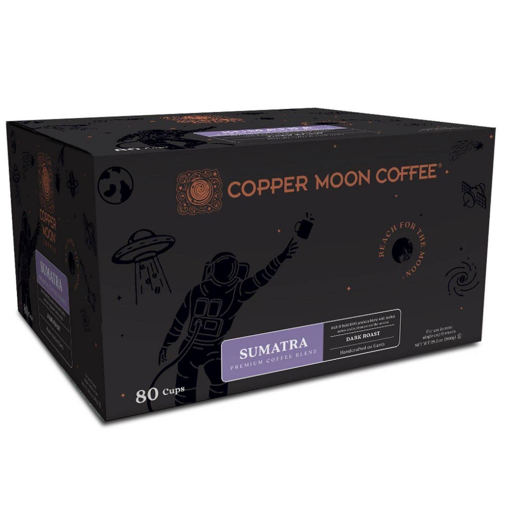 Photos - Coffee Copper Moon Single Serve Brewers Sumatra Blend Dark Roast  - 80ct