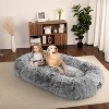 GustoWave Family Bean Bag Cushion, Washable Floor Cushion With Storage Pocket for Pets and Kids - 2 of 4