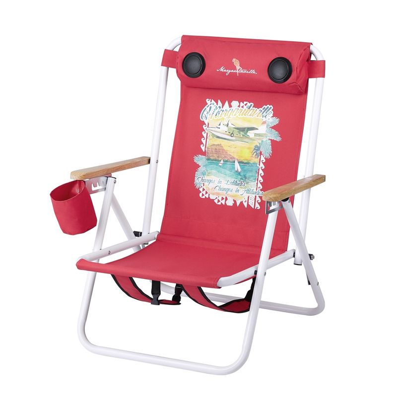 Margaritaville Outdoor Folding Chair with Wireless Speakers, 2 of 7