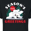 Women's - Coca-Cola - Seasons Greetings Polar Bears Cropped Graphic T-Shirt - 2 of 4