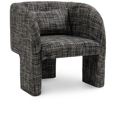 Meridian Furniture,Sawyer Weaved Polyester Fabric Accent Chair