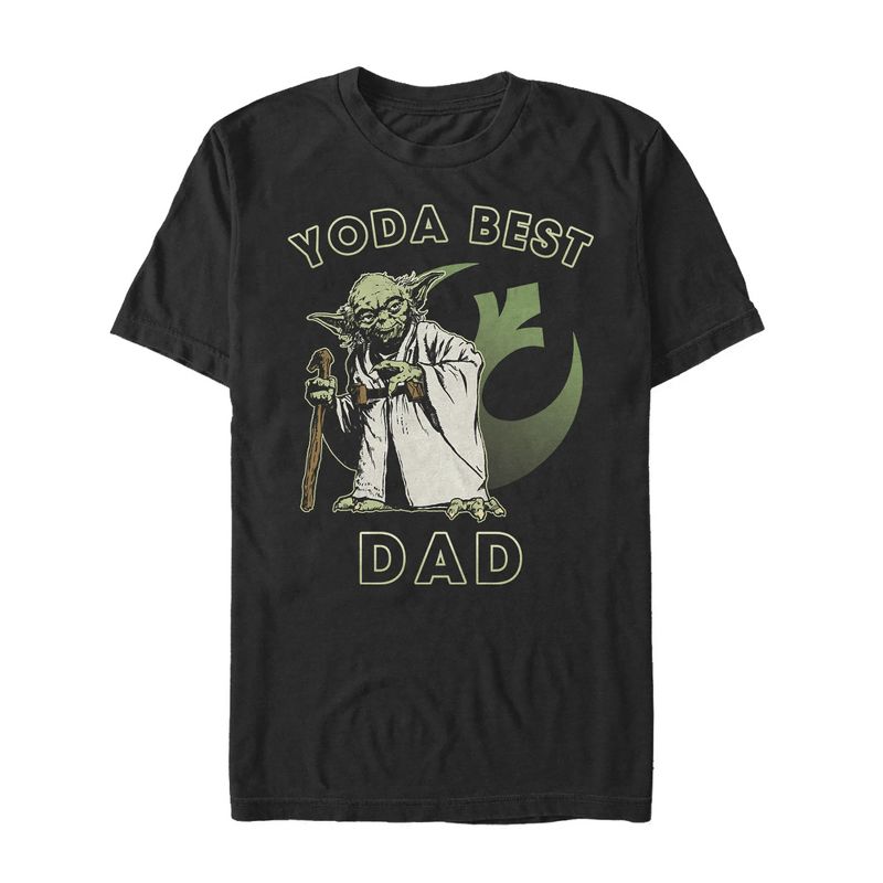 Men's Star Wars Yoda Best Dad T-Shirt, 1 of 5