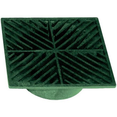 NDS 7 Heavy Duty Square Drain Grate, 5", Green