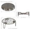 Sunnydaze 3-Piece Stainless Steel Smokeless Fire Pit Accessory Kit - 5.5" - 4 of 4