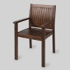 Fallon 7pc Acacia Wood Patio Dining Set: Weather-Resistant, 6 Arm Chairs - Christopher Knight Home - 3 of 4