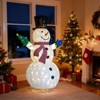 Karl Home  5.7ft Pop-up Lighted Snowman with tree Christmas Decoration - 3 of 4