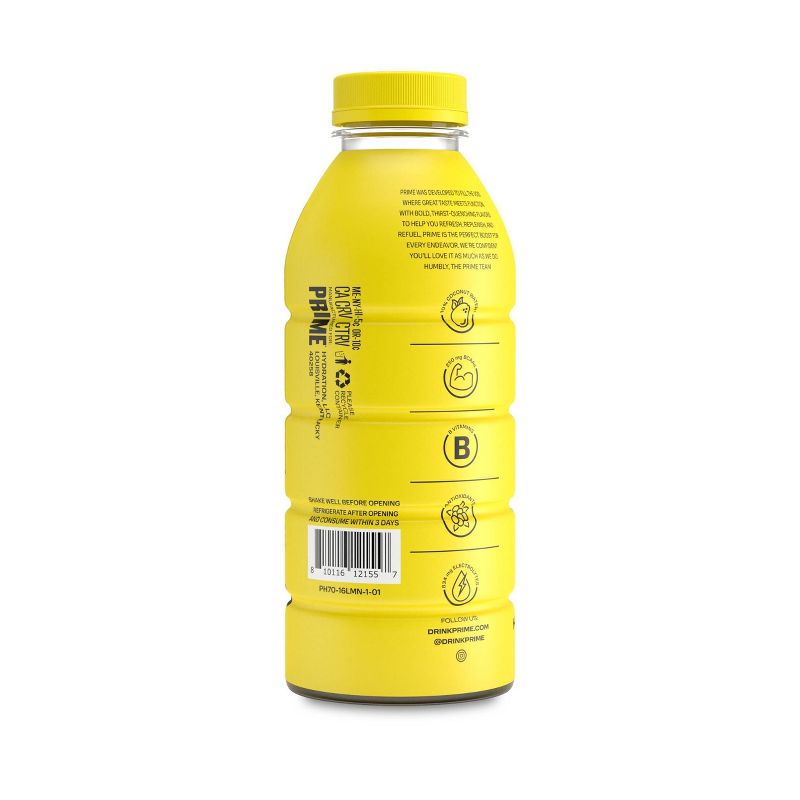 Prime Hydration Lemonade Sports Drink - 16.9 fl oz Bottle, 2 of 5