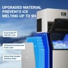 Mojgar Commercial Ice Maker Machine 400LBS/24H with 350LBS Storage Bin, 156 Full Cube Ice Ready in 8-15 min - 2 of 4