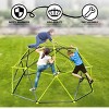 INFURNIC Nature Exploration Toys Kids Outdoor Climbing Frame Playground Dome Climber with Colorful Rocks, Black Green, 110.24"*110.24"*55.12" - 4 of 4