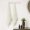Unique Bargains Embroidery Decorative Cotton Highly Absorbent Oversized Bath Towel 2 Packs - 4 of 4