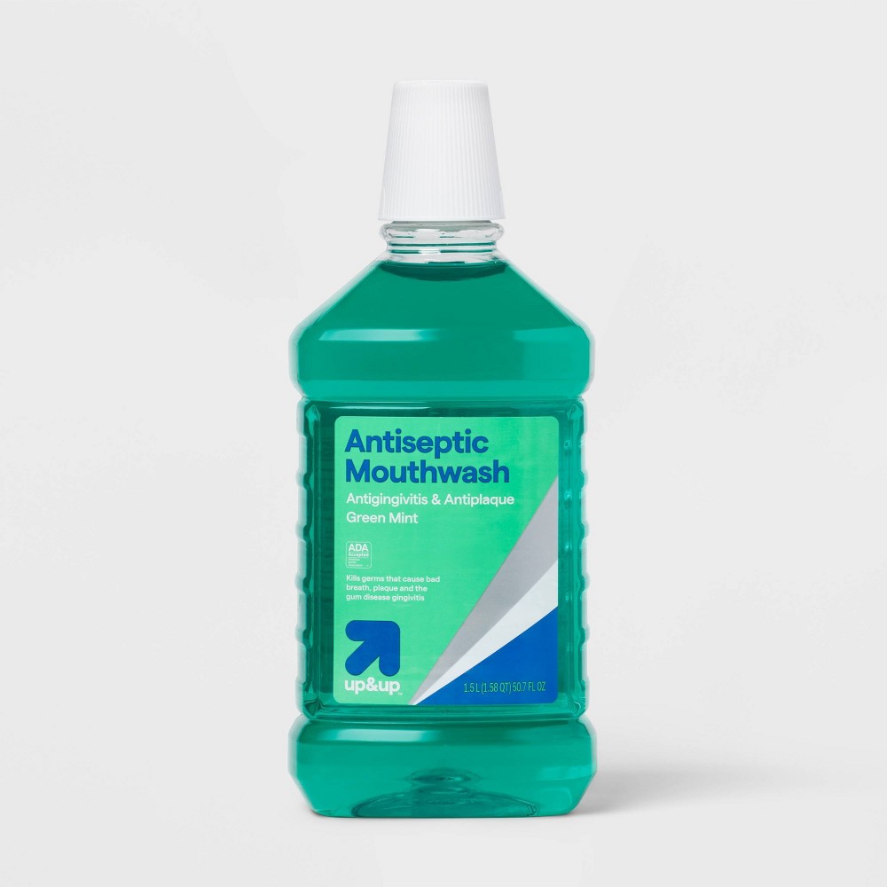 (BBD02/04/2026) Antiseptic Mouthwash Spring Mint - 50.7 fl oz - up & up™