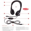 Califone NeoTech 1025MT On-Ear Stereo Headset with Gooseneck Microphone, 3.5mm Plug, Black/Silver - 3 of 4