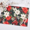 Saro Lifestyle Winter Bloom Placemat (Set of 4), 13"x19", Multi - 4 of 4