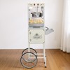 VEVOR Popcorn Machine with Cart, 8oz Stainless Steel Kettle, 800W Commercial Popcorn Maker, 48 Cups per Batch Theater Style Popper, White - 2 of 4