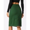 INSPIRE CHIC Women's Casual High Waist Back Slit Short Denim Skirts - 4 of 4