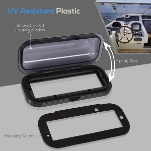 Water Resistant Marine Stereo Cover for Outdoor Use with Durable Material, Easy Installation, Universal Fit - 1 of 4