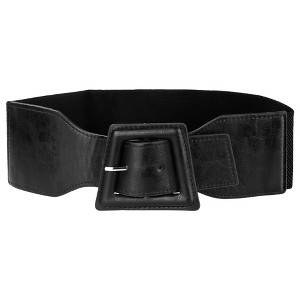 INSPIRE CHIC Women's Stretchy Vintage Elastic Wide Buckle Belts - 1 of 4