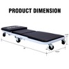 Foldable Creeper, 2-in-1 Rolling Z Car Creeper Seat, 36" Low Profile Mechanics Under Car Chair, 300 LBS Capacity Heavy Duty Garage Chair with Wheels - 2 of 4