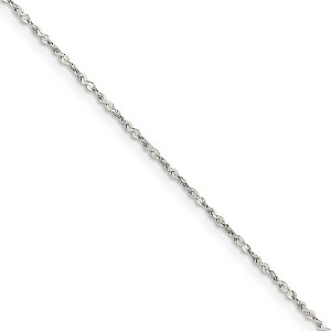 Black Bow Jewelry 1.4mm Sterling Silver, Twisted Serpentine Chain Necklace - 1 of 4