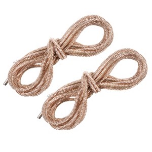 Unique Bargains Rhinestone Drawstring Cords Replacement Glitter Shoelaces 2 Pcs - 1 of 4