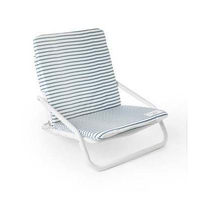 Brush Stripe Beach Chair - Blue - Local Beach
