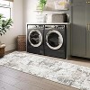 Runner Rug Modern Abstract Washable Rug Stain Resistant Carpet Non-Slip Backing Low Pile Floor Cover Kitchen Hallway EntrywayBrown/Green - 3 of 4