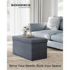 SONGMICS 30" Storage Ottoman Bench Ottoman with Storage Footstool Hold up to 660 lb for Bedroom Living Room - 2 of 4