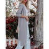 Clearlove Women's Ultra-Long Open Front Knit Duster with Side Vents Flowing Layering Essential for Transitional Seasons - 4 of 4