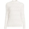 Lands' End Women's Long Sleeve Brushed Lace Mock Neck Top - 3 of 4