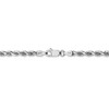 Black Bow Jewelry 3.5mm 14k White Gold Diamond Cut Solid Rope Chain Necklace - 4 of 4