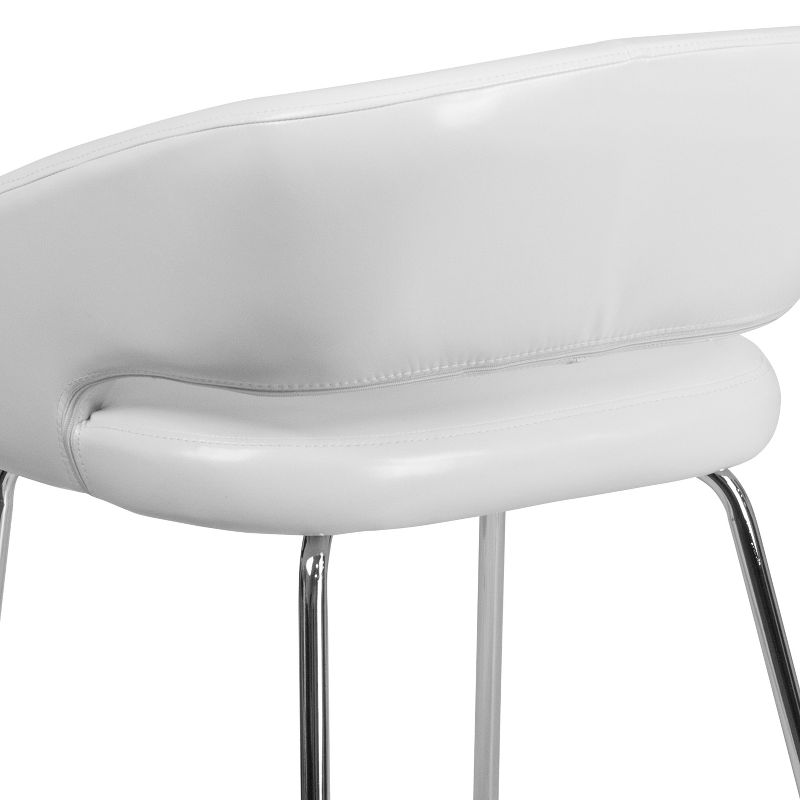 Flash Furniture Fusion Series Contemporary LeatherSoft Side Reception Chair with Chrome Legs, 5 of 11