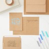 Best Paper Greetings 50 Pack Blank A7 Kraft Paper Cards and Envelopes, All Occasion 5x7 Note Cards for Invitations, Open When Letters - 3 of 4
