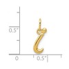 Black Bow Jewelry 14k Yellow Gold, Claire Collection Mini Lower Case Initial I Charm - 4 of 4