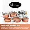 Gotham Steel Hammered 10 Piece Nonstick Cookware Set - 3 of 4