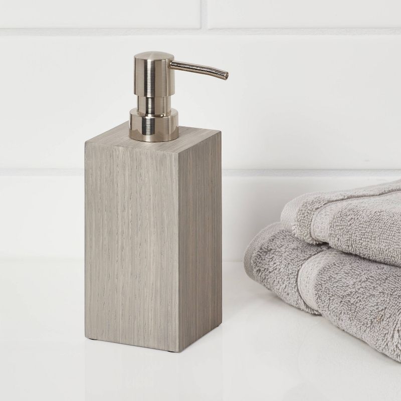 Wood Soap/Lotion Dispenser Gray - Threshold&#8482;, 2 of 5