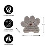 Evergreen 11" Paw Shaped Pet Memorial Garden Stone, Best Friends Live Forever - 4 of 4